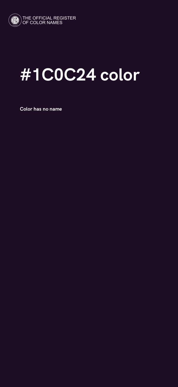 #1C0C24 color image