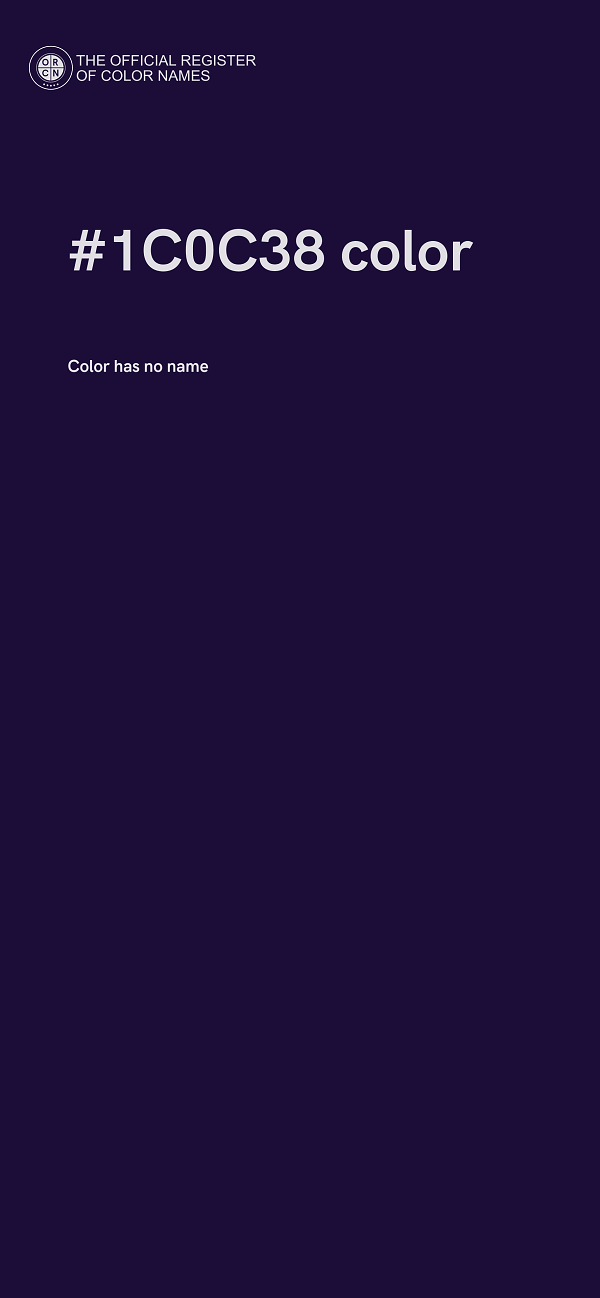 #1C0C38 color image
