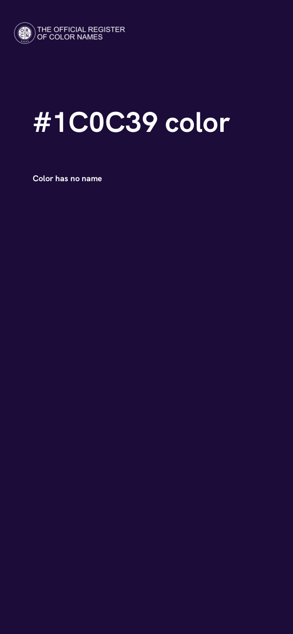 #1C0C39 color image