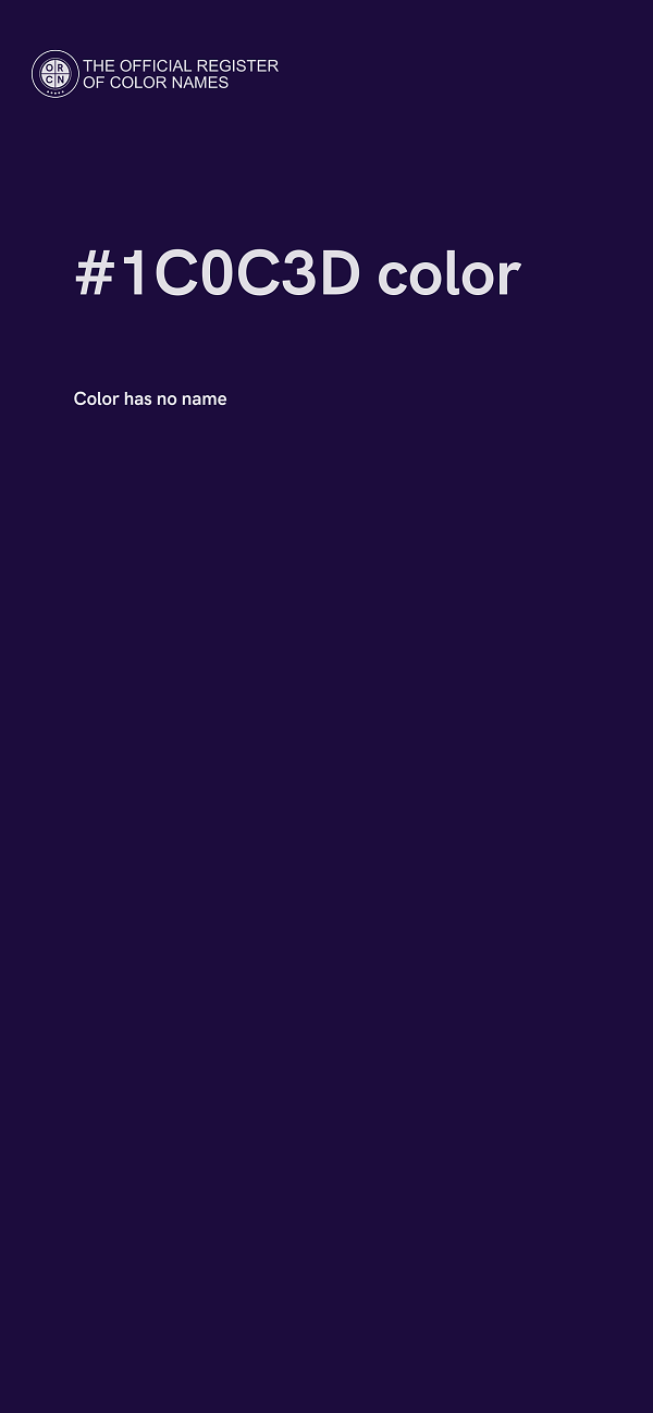 #1C0C3D color image