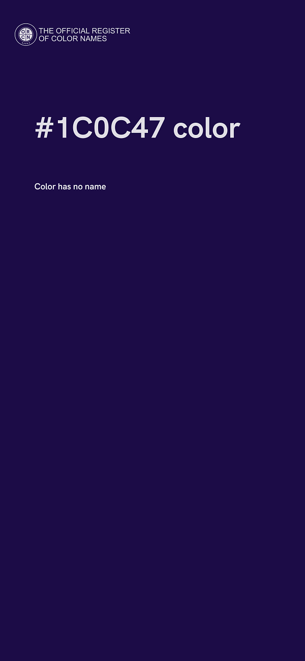 #1C0C47 color image