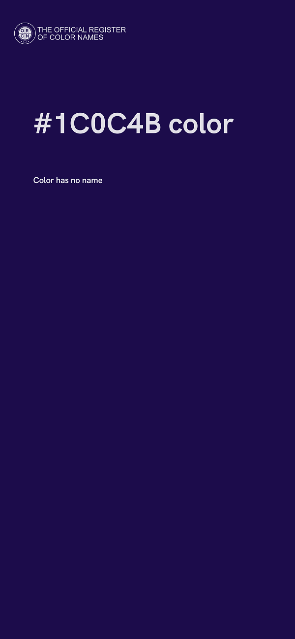 #1C0C4B color image