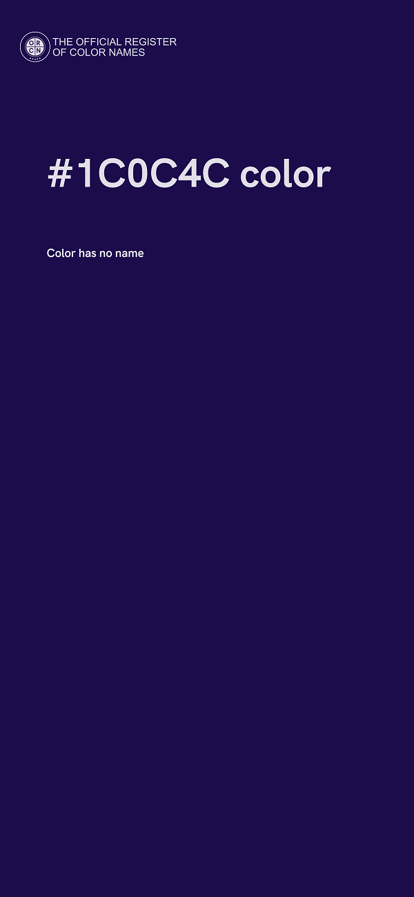 #1C0C4C color image