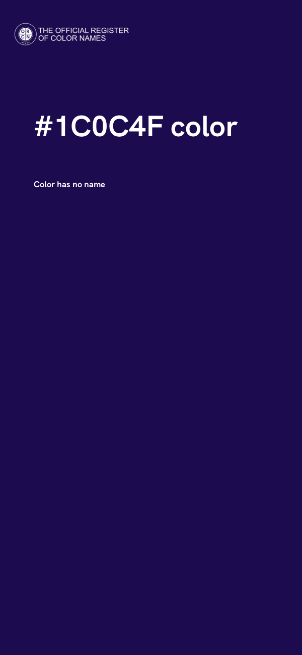 #1C0C4F color image
