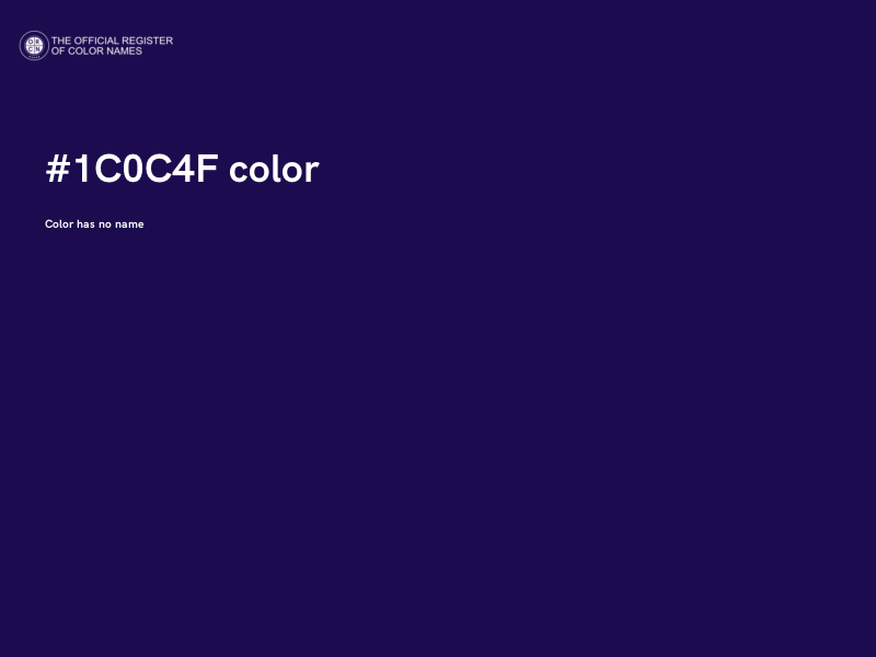 #1C0C4F color image