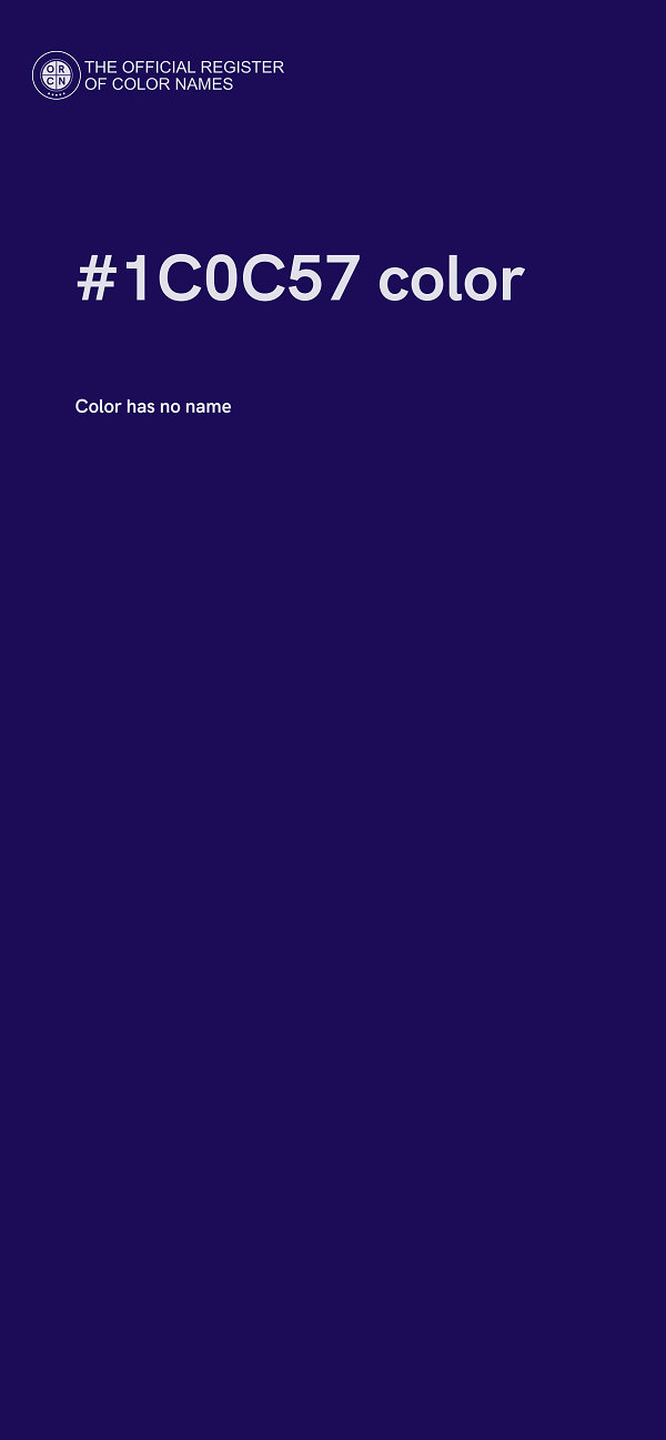 #1C0C57 color image