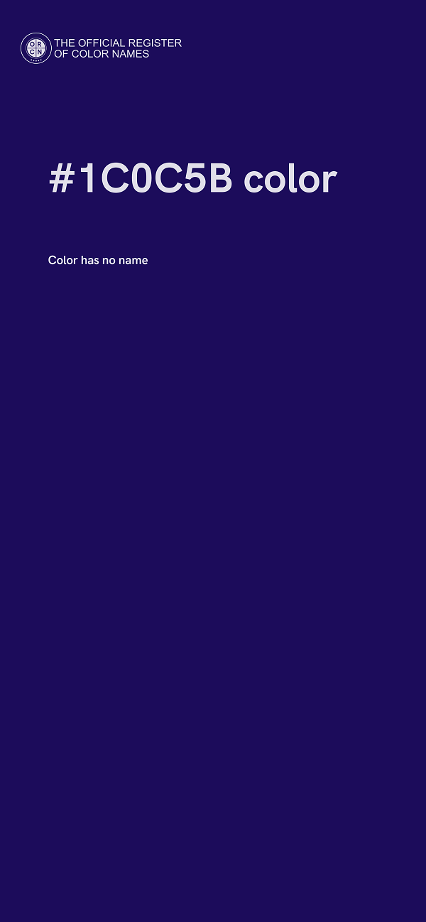 #1C0C5B color image
