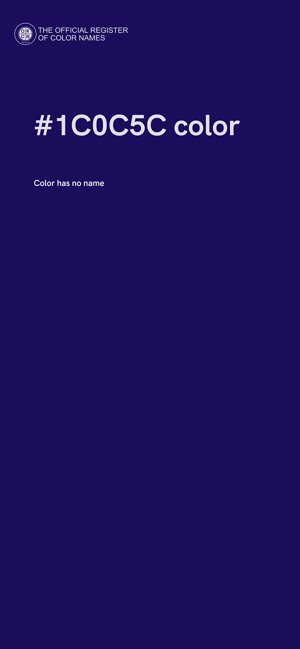 #1C0C5C color image