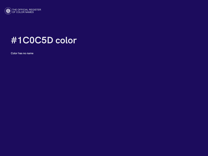 #1C0C5D color image