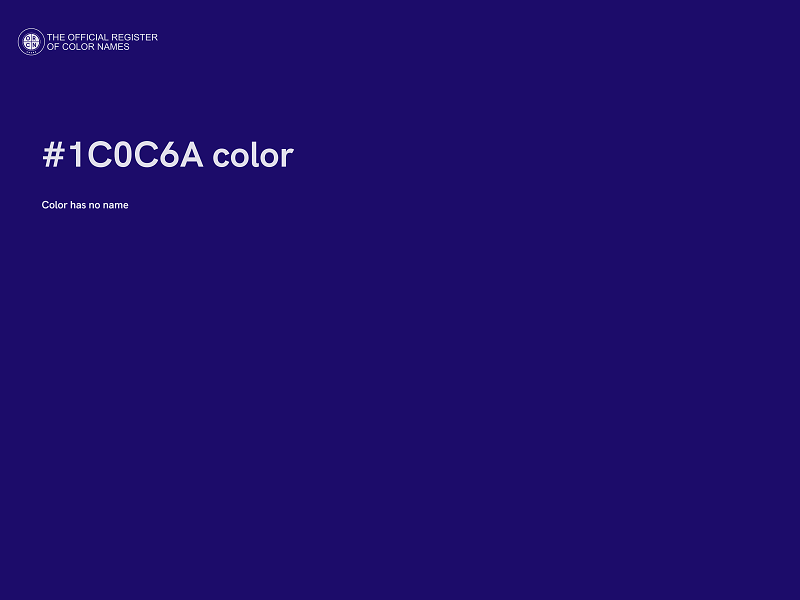 #1C0C6A color image