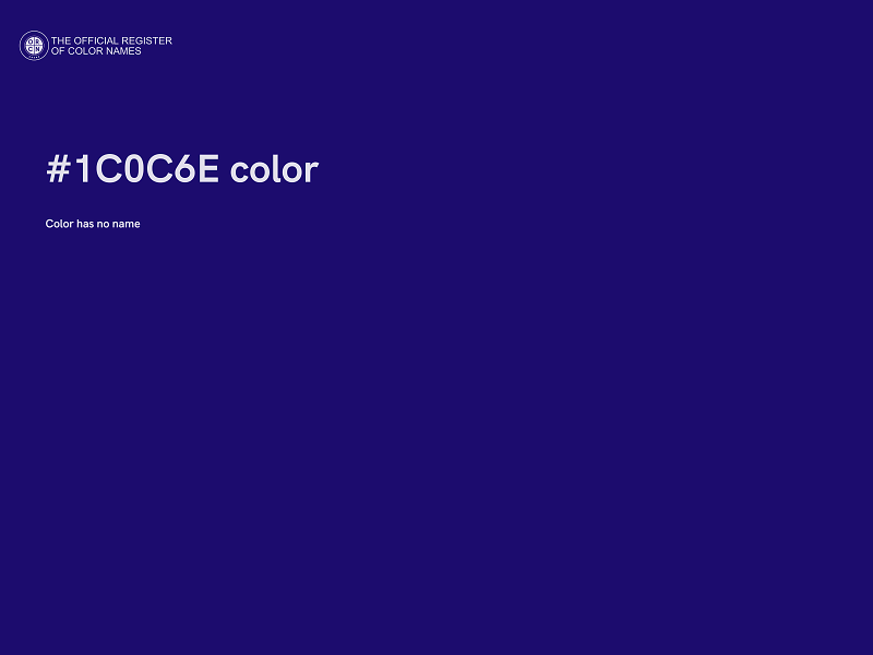 #1C0C6E color image