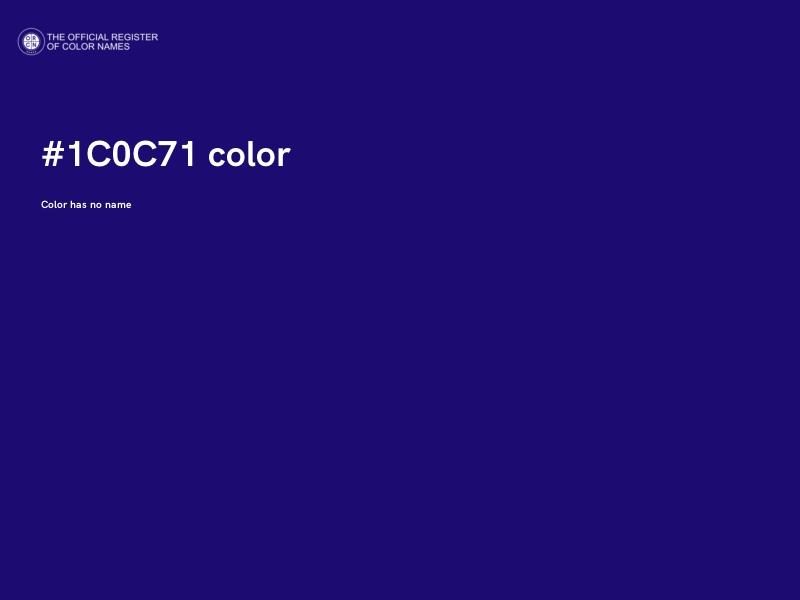 #1C0C71 color image