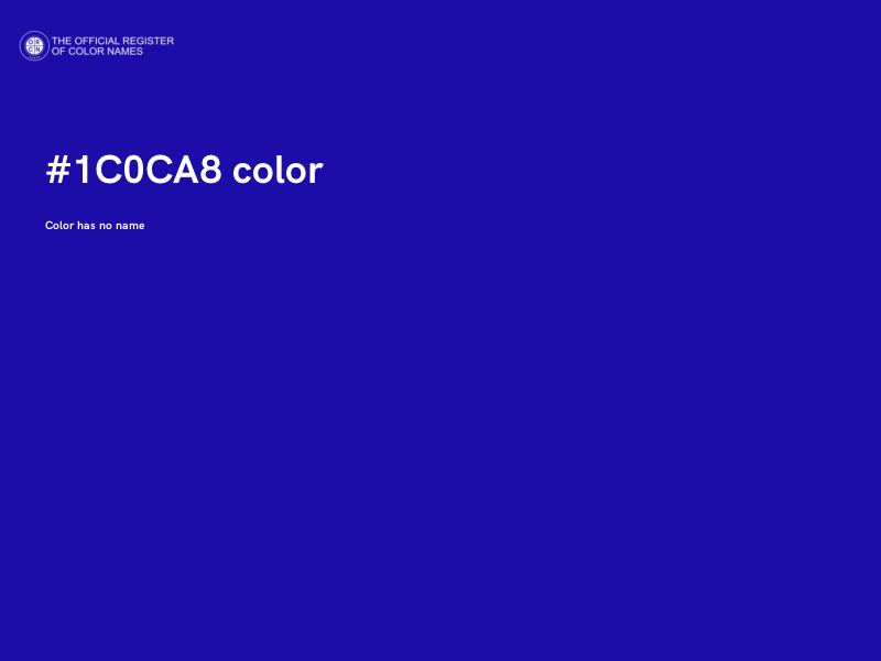 #1C0CA8 color image