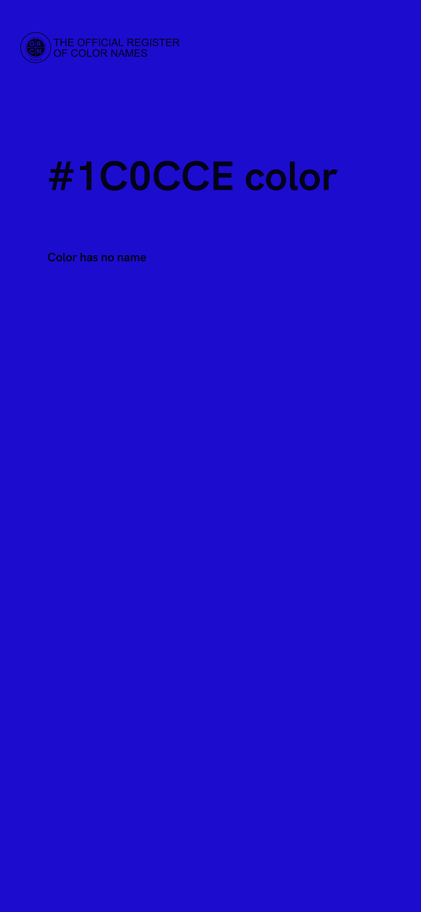 #1C0CCE color image