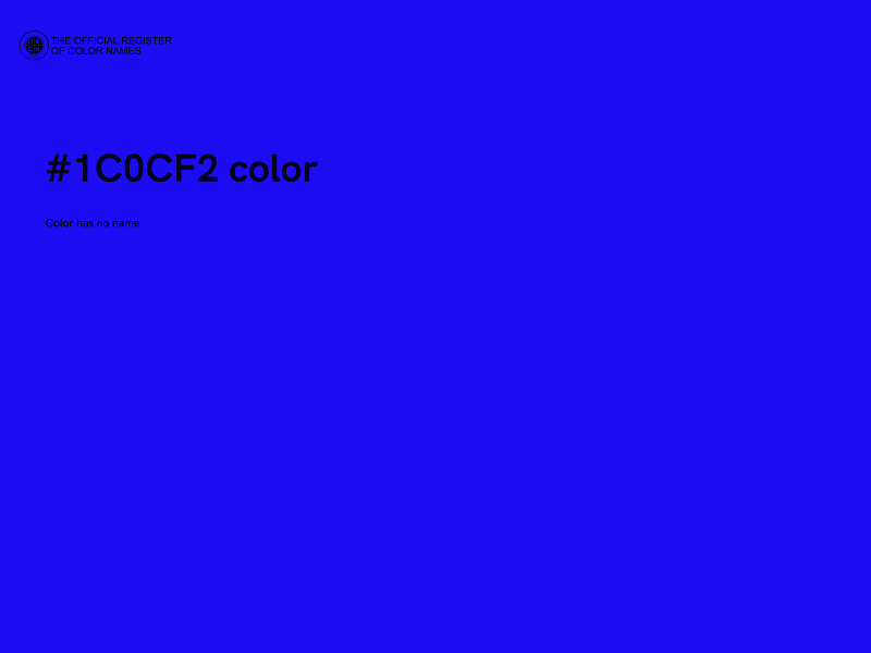 #1C0CF2 color image