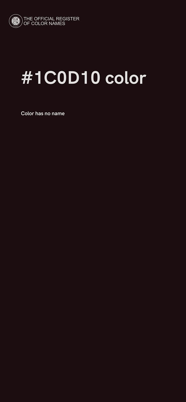 #1C0D10 color image