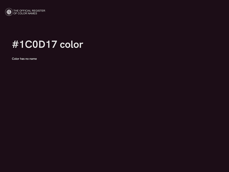 #1C0D17 color image