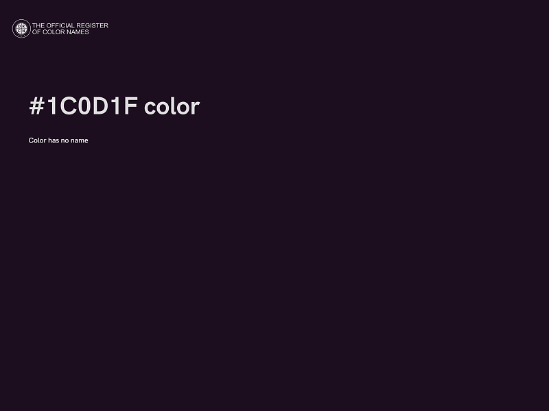 #1C0D1F color image