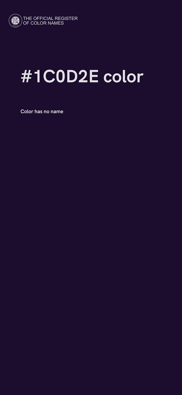 #1C0D2E color image