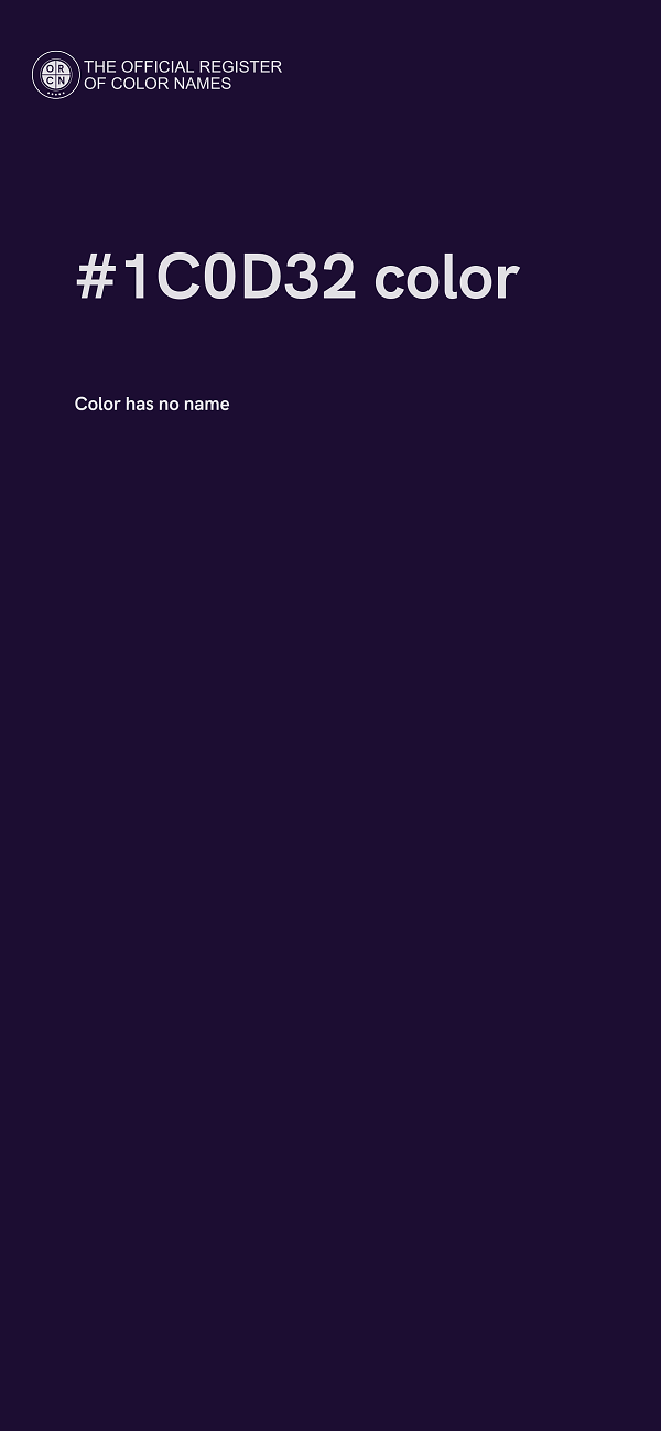 #1C0D32 color image