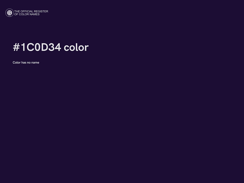 #1C0D34 color image