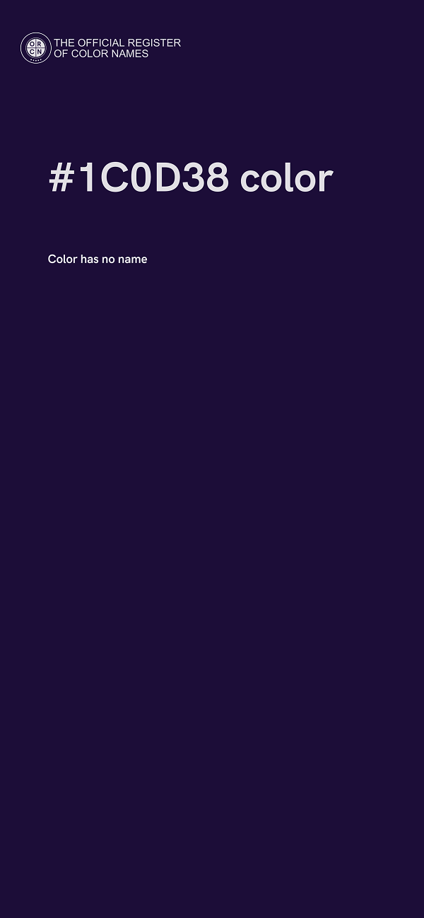 #1C0D38 color image
