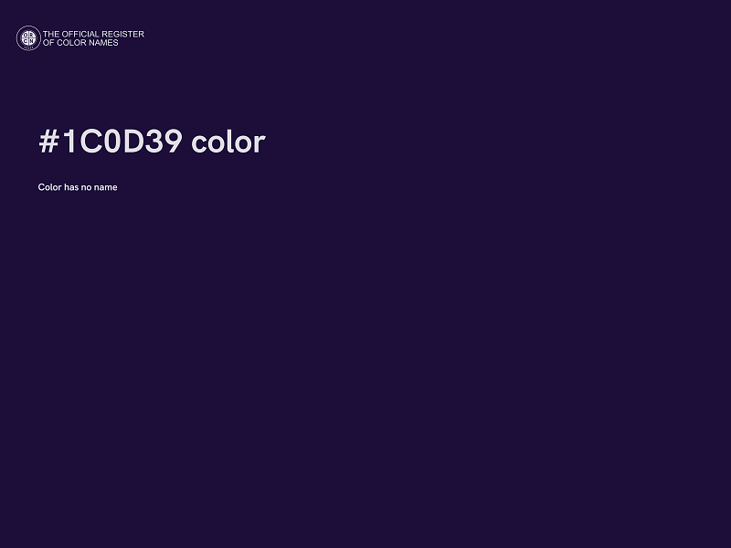 #1C0D39 color image