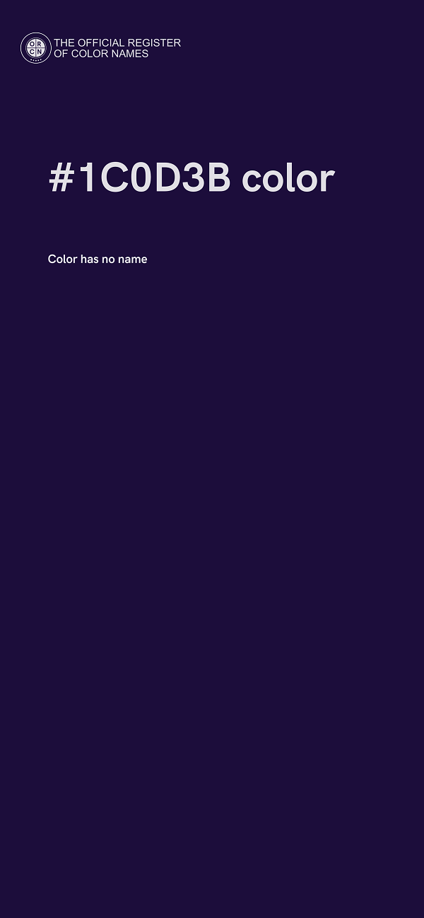 #1C0D3B color image