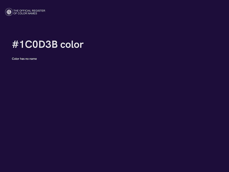 #1C0D3B color image
