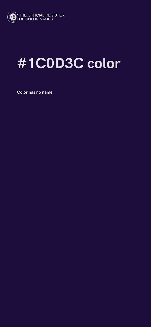 #1C0D3C color image