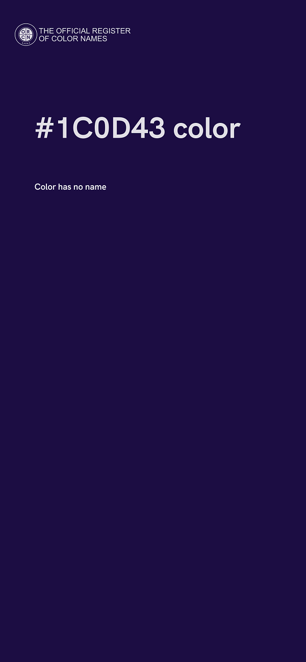 #1C0D43 color image
