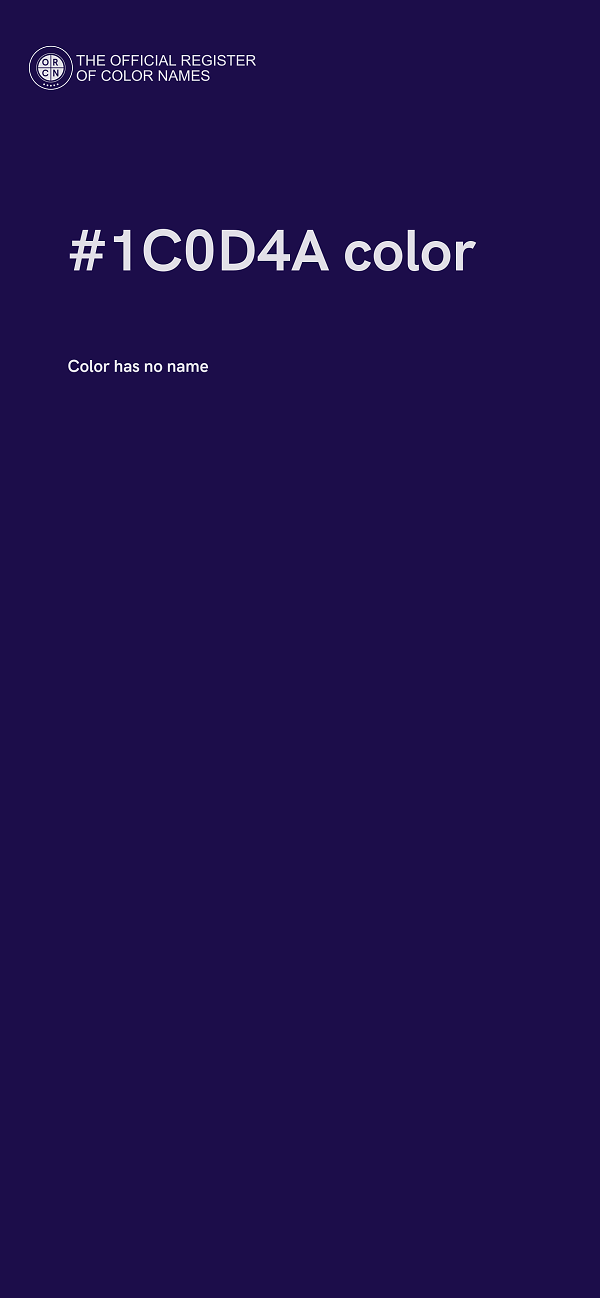 #1C0D4A color image