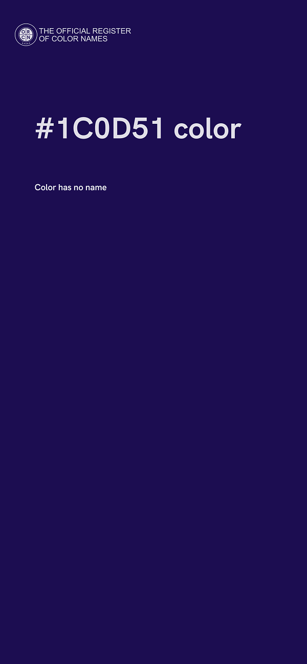 #1C0D51 color image