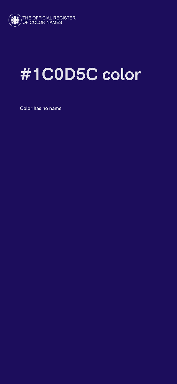 #1C0D5C color image