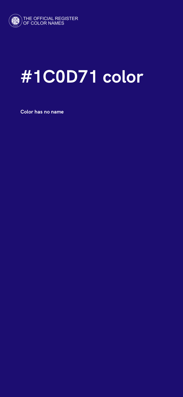#1C0D71 color image