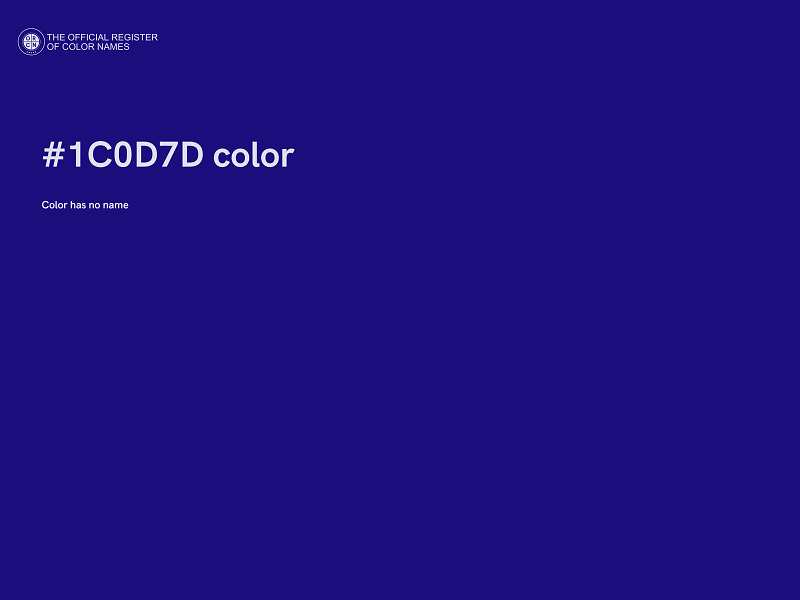 #1C0D7D color image