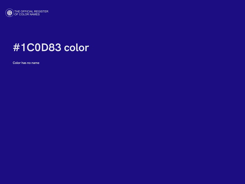 #1C0D83 color image