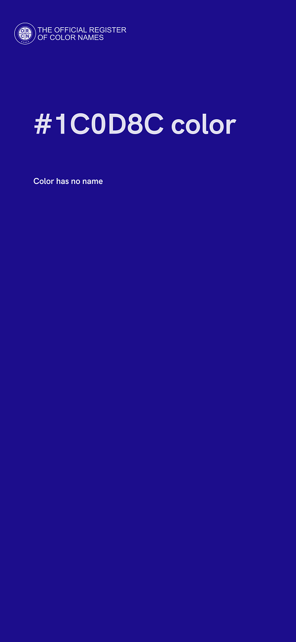 #1C0D8C color image
