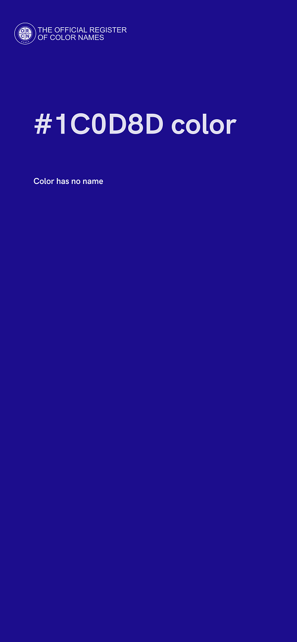#1C0D8D color image