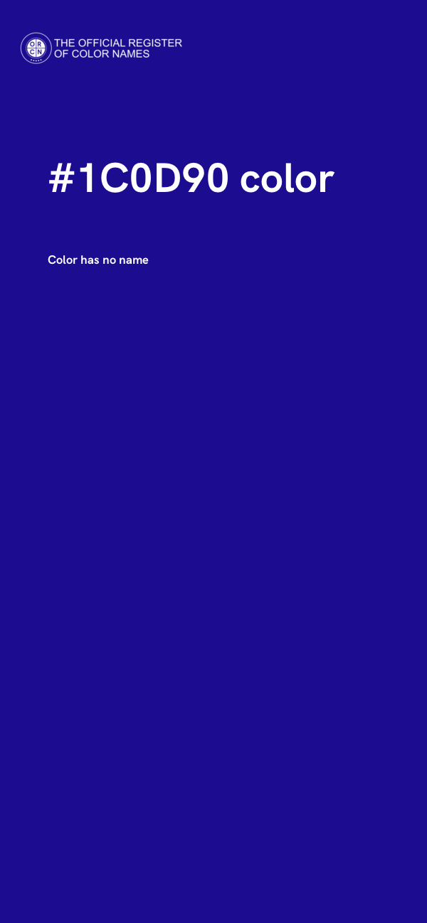 #1C0D90 color image