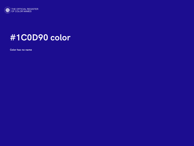 #1C0D90 color image