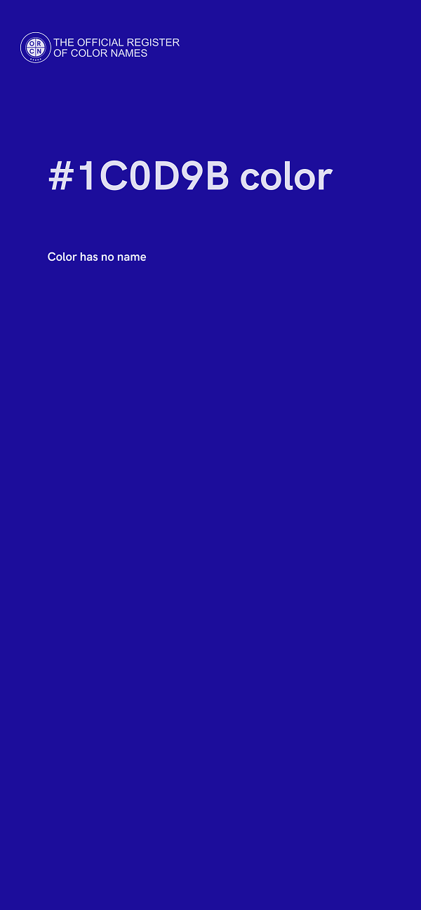 #1C0D9B color image