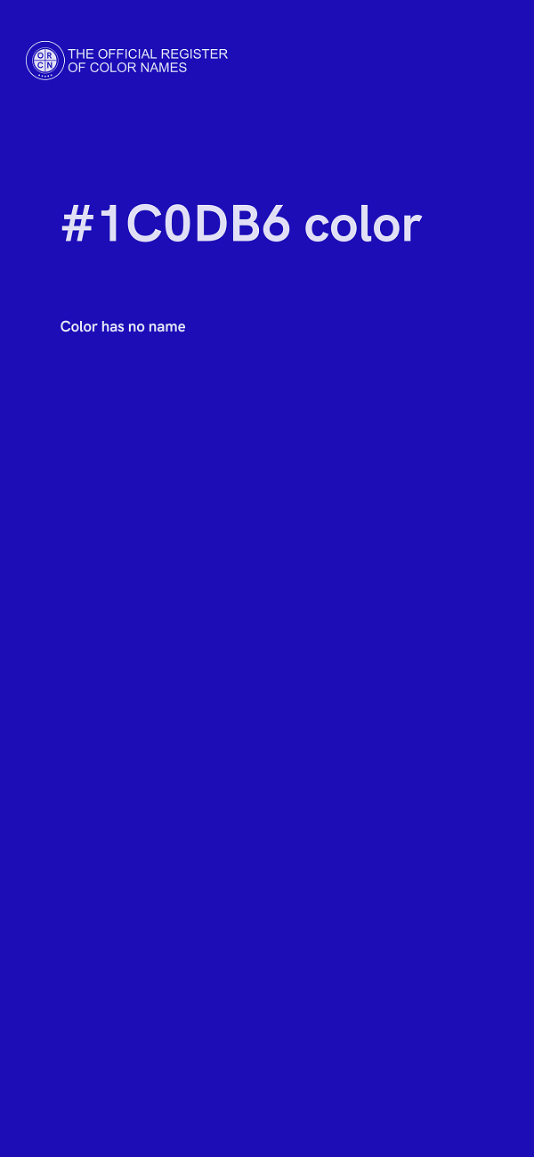 #1C0DB6 color image