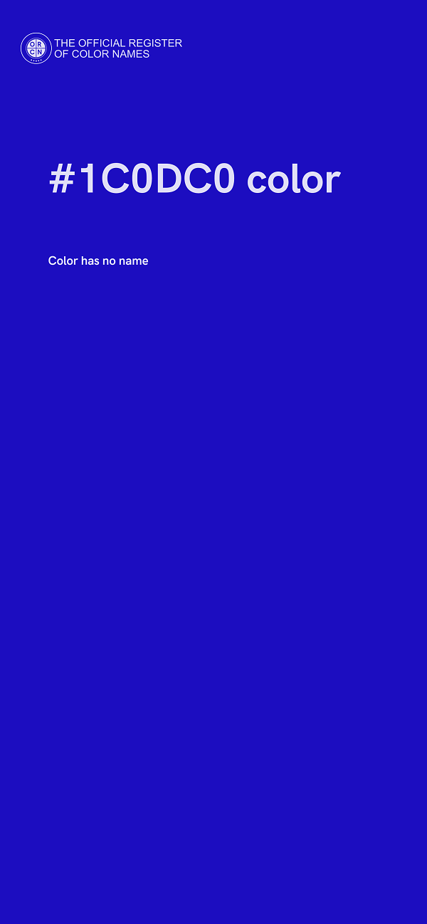 #1C0DC0 color image