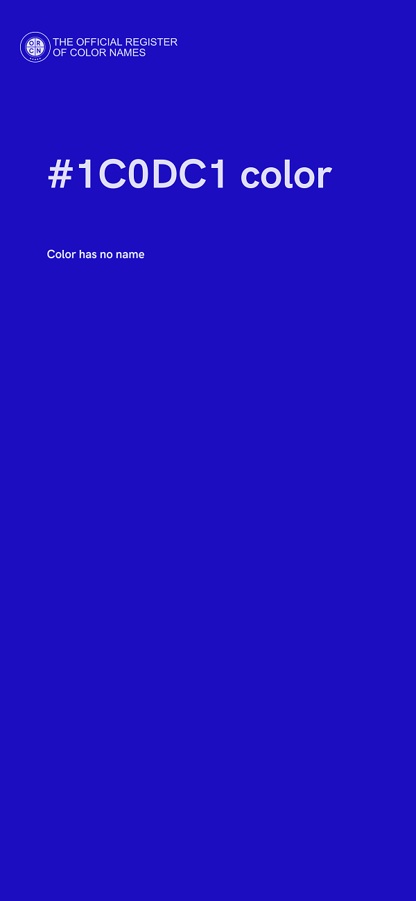 #1C0DC1 color image