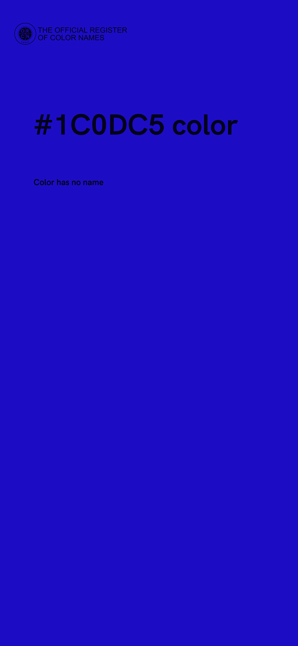 #1C0DC5 color image