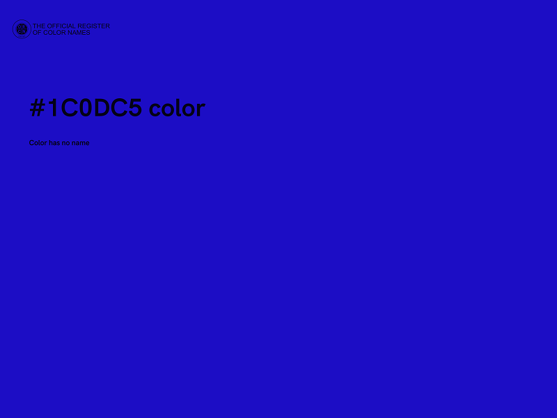 #1C0DC5 color image