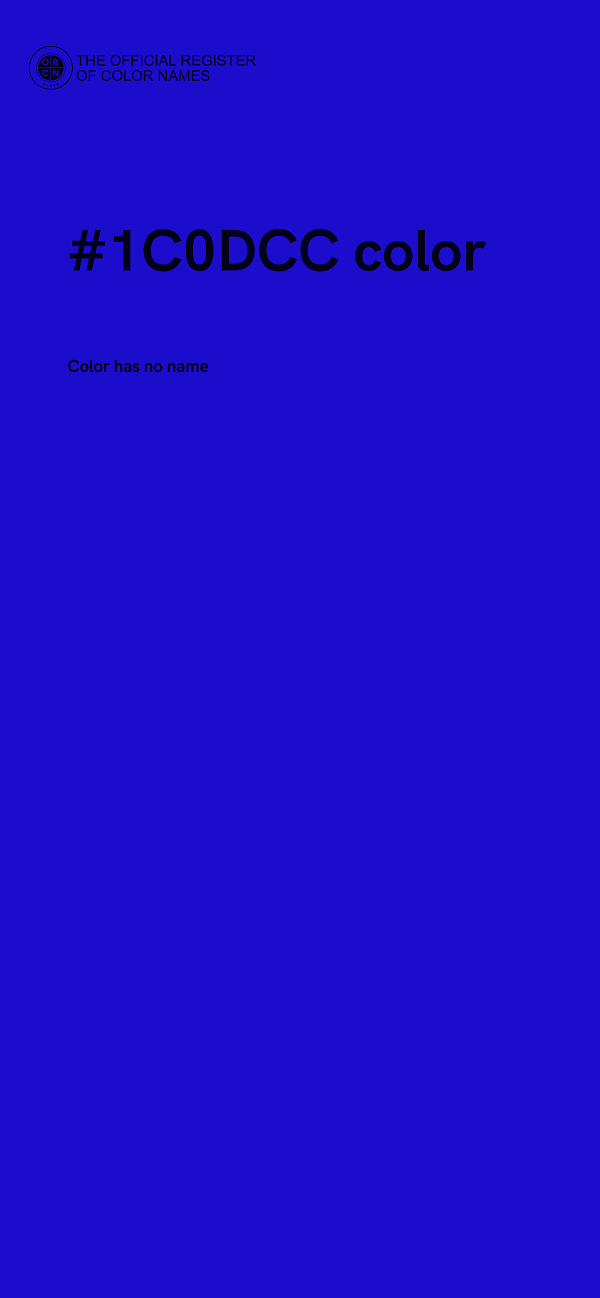 #1C0DCC color image