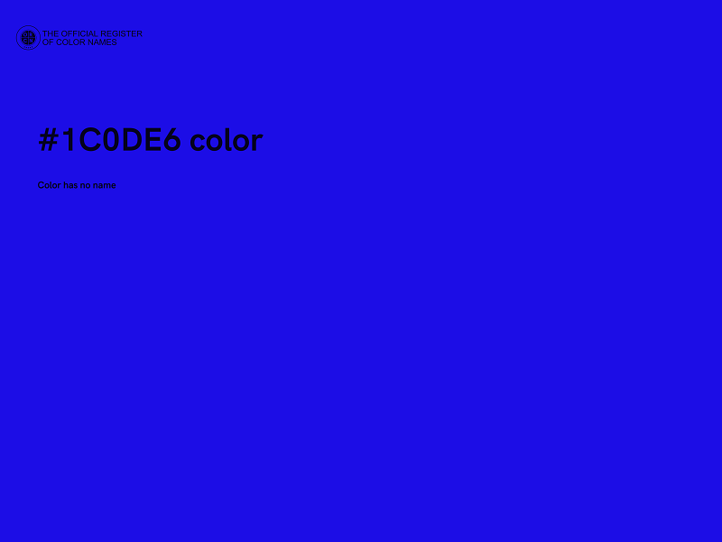 #1C0DE6 color image