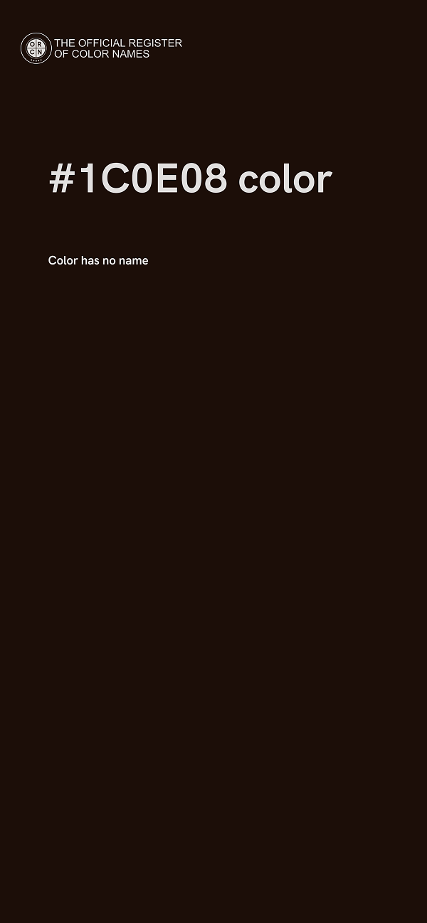 #1C0E08 color image